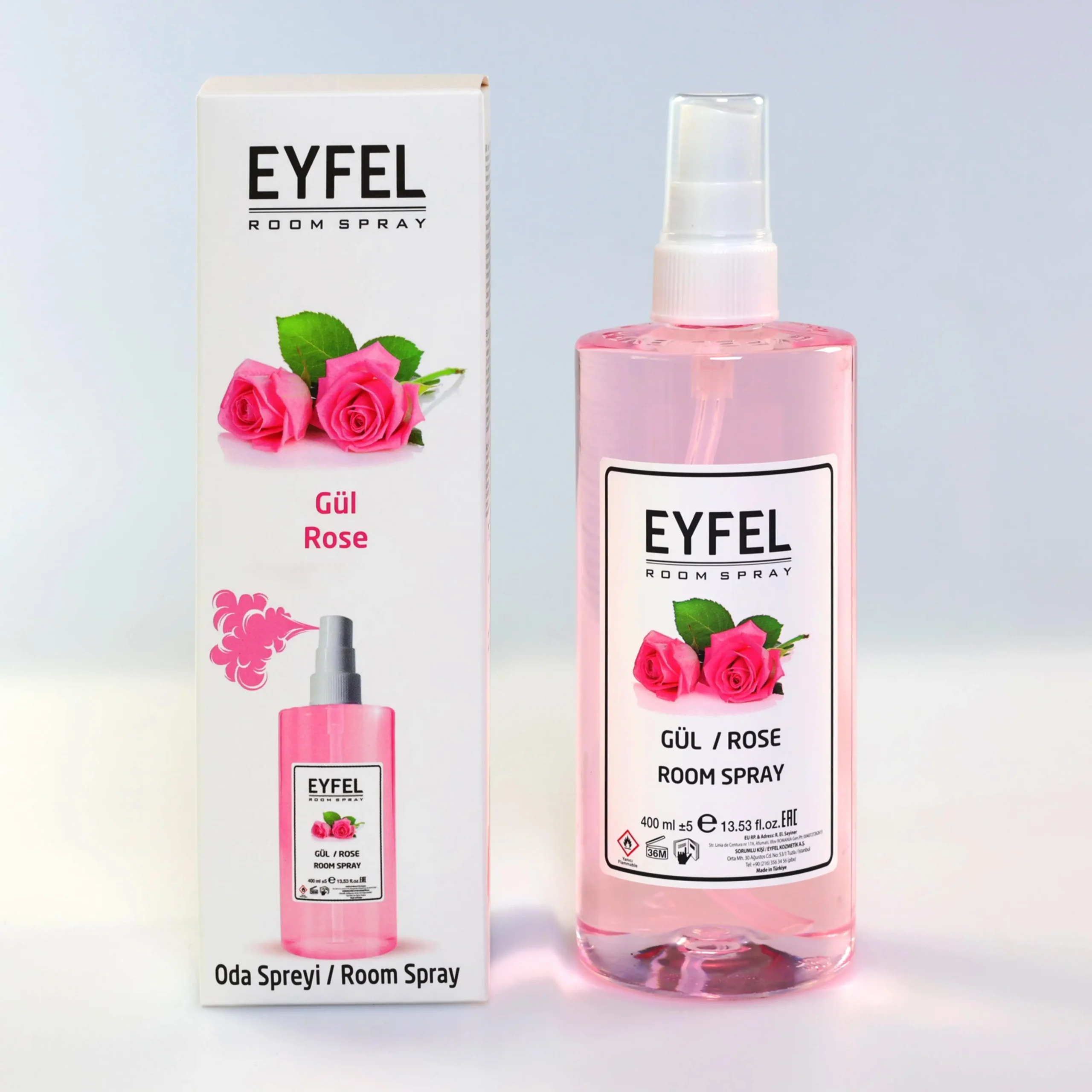 اسپری خوشبوکننده هوا EYFEL رایحه گل سرخ Gül حجم 400 میل