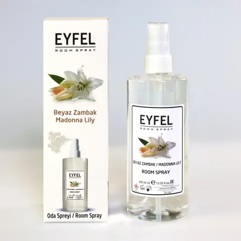 اسپری خوشبوکننده هوا EYFEL رایحه سوسن سفید Beyaz Zambak حجم 400 میل
