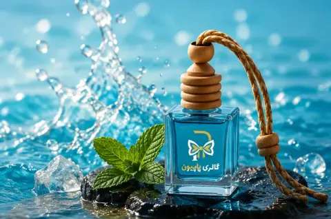 خوشبوکننده خودرو گالری پاپیون با رایحه دریایی در کنار آب و برگ نعناع