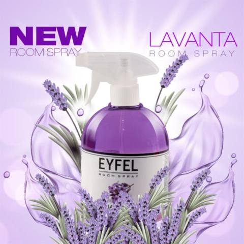 اسپری خوشبوکننده فضا EYFEL رایحه لوندر Lavanta حجم 500 میل
