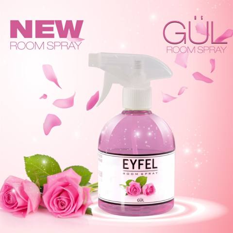اسپری خوشبوکننده فضا EYFEL رایحه گل سرخ Gul حجم 500 میل