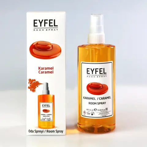 اسپری خوشبوکننده هوا EYFEL رایحه کارامل Karamel حجم 400 میل