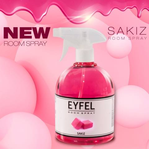 اسپری خوشبوکننده فضا EYFEL رایحه آدامس Pudra Sakız حجم 500 میل
